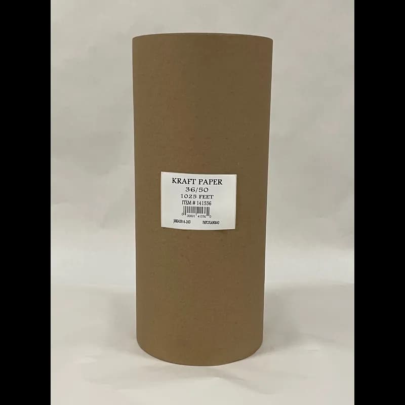 36IN X1025FT Paper 50LB Kraft 1/Roll