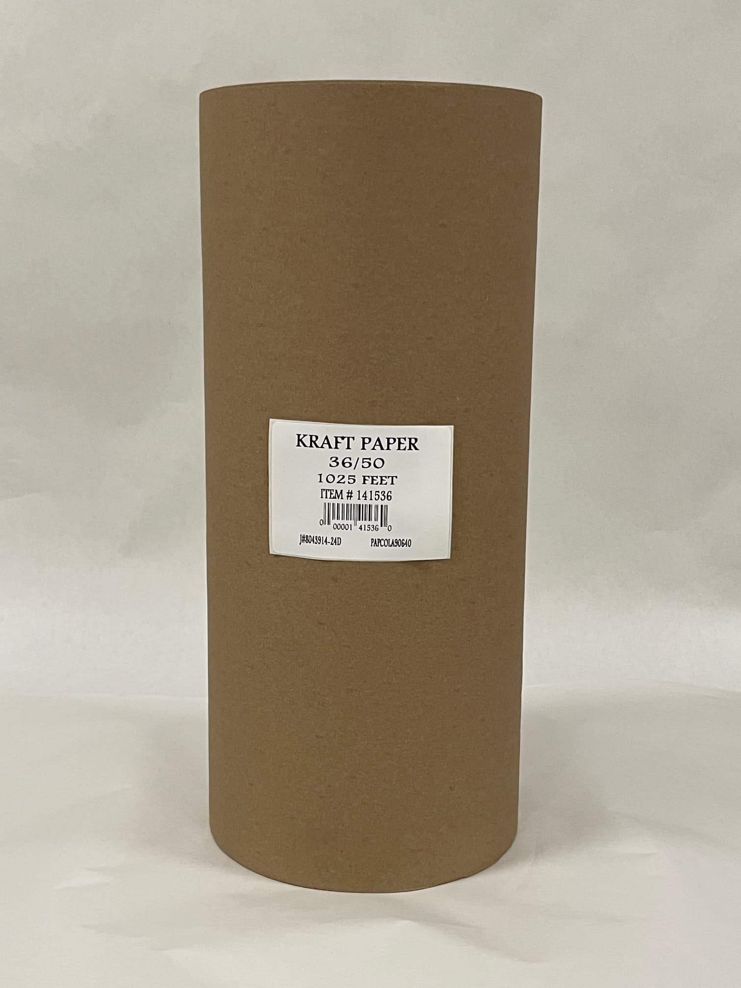 36IN X1025FT Paper 50LB Kraft 1/Roll