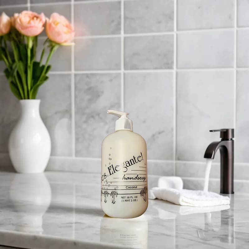 Tres-Elegant Hand Soap Pump Bottle 18 OZ 12/Case