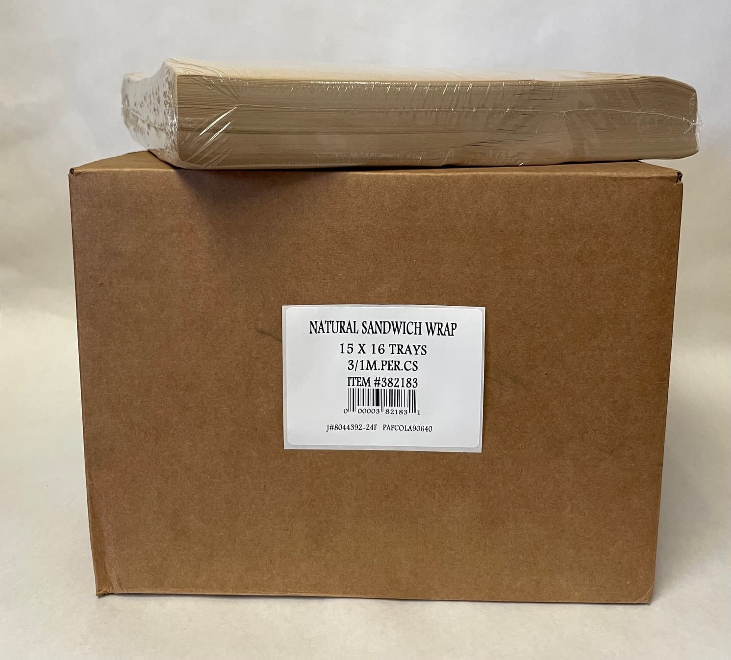 Sandwich Food Wrap 15X16 IN Natural No PFAS Added Grease Resistant 1000 Sheets/Pack 3 Packs/Case 3000 Count/Case