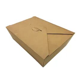 #3 Take-Out Box 7.75X5.5X2.5 IN Kraft Paperboard Kraft Tab-Lock 200/Case