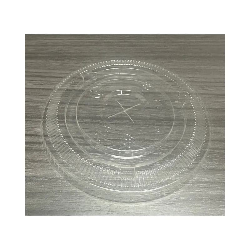 Victoria Bay Lid Flat 98MM PLA Clear For 12-24 FLOZ Cup Straw Slot 1000 Count/Pack 1 Packs/Case