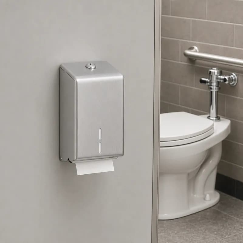 Toilet Paper Dispenser 3X5X8.94 IN Stainless Steel Surface Mount Satin 1/Each
