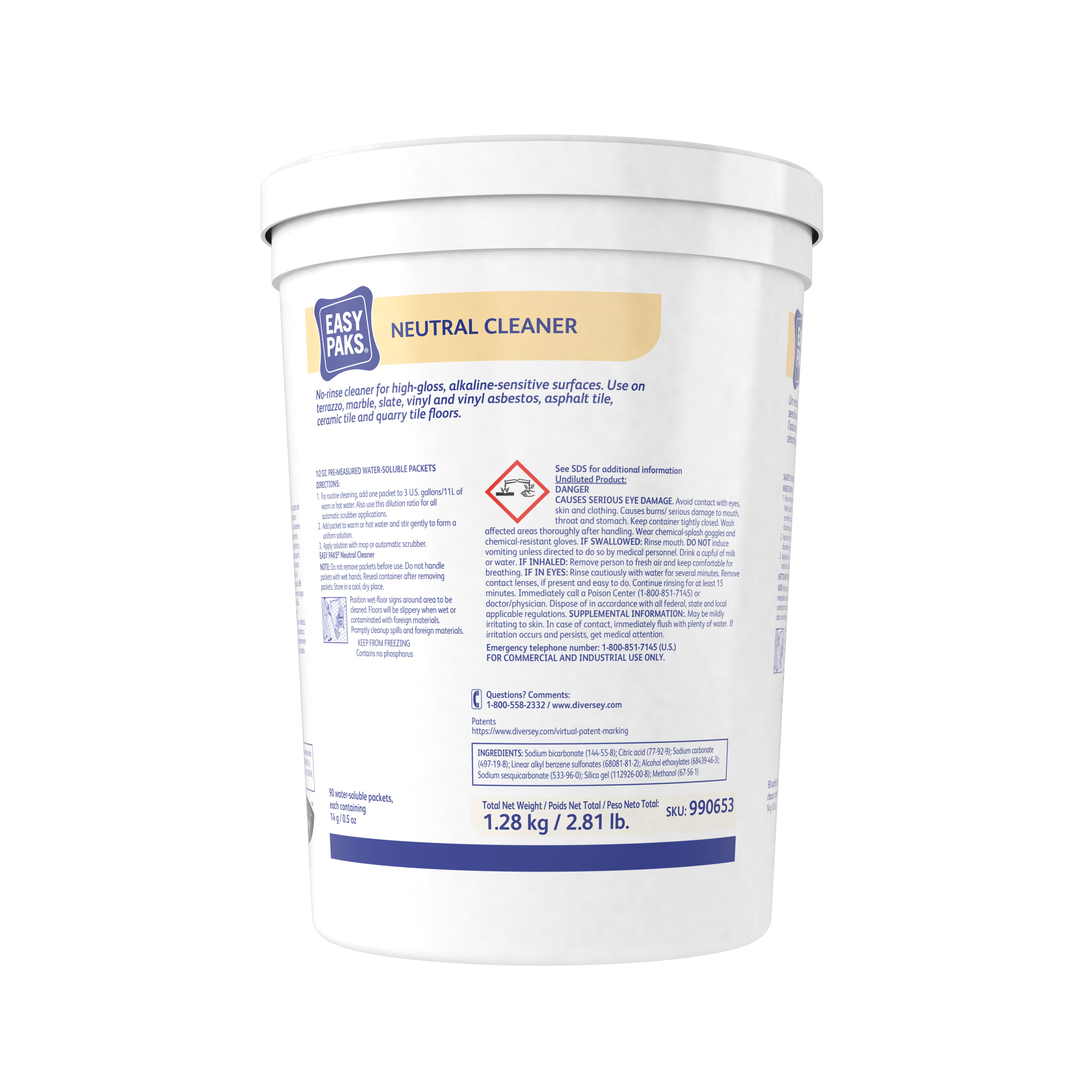 Easy Paks® Pine All Purpose Cleaner Neutral Powder Concentrate RTU 90 Count/Pack 2 Packs/Case 180 Count/Case