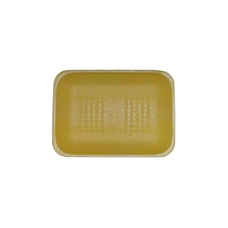 2 Tray 8.4X5.9X1.2 IN Polystyrene Foam Yellow 500/Case