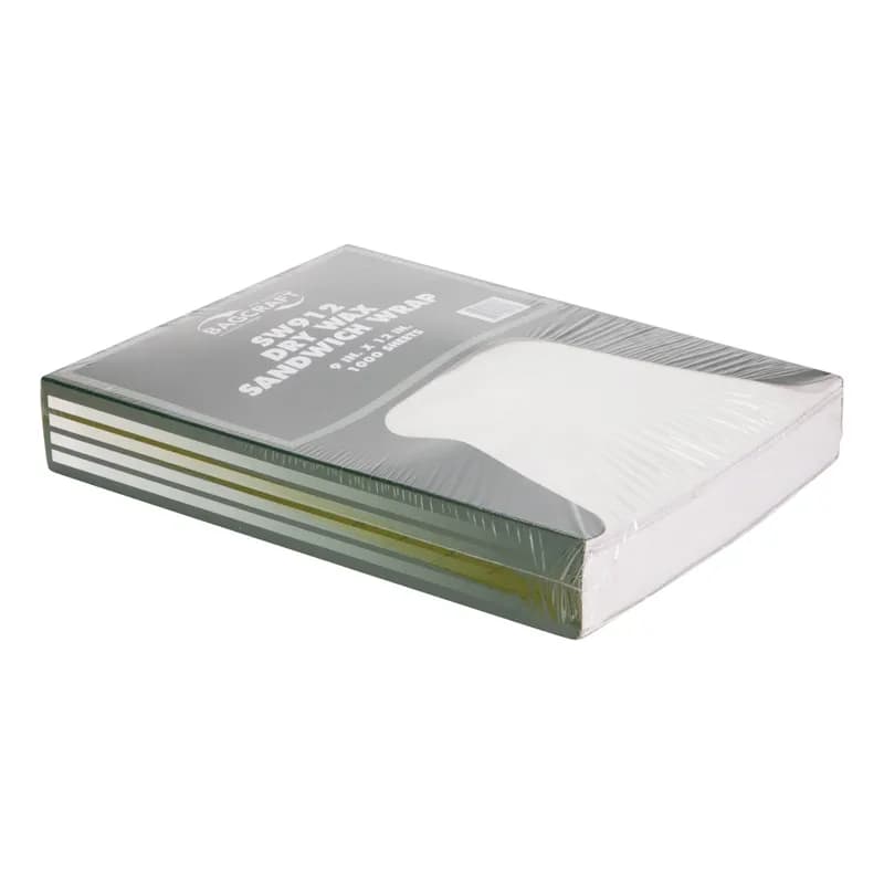 Bagcraft® Basket Liner Sandwich Wrap Sheet 9X12 IN Dry Wax Paper White Wet Strength 1000 Sheets/Pack 6 Packs/Case