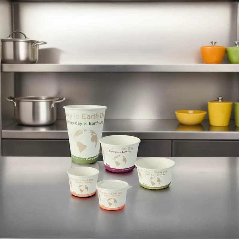 Food Container Base 8 OZ PLA Multicolor 1000/Case