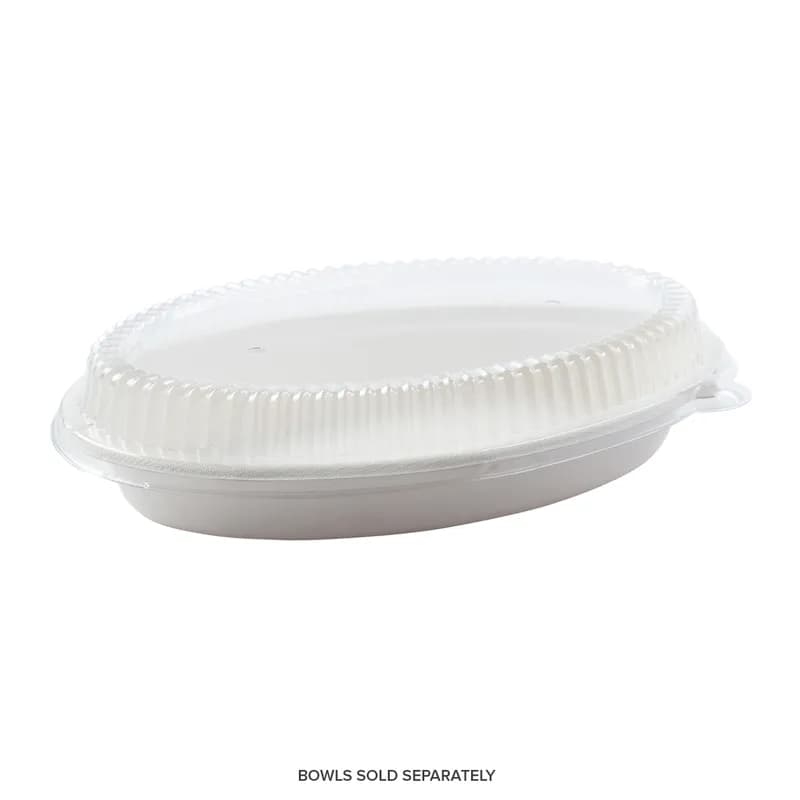 PrimeWare® Lid RPET Clear For 24 FLOZ Burrito Salad Bowl With Tab Vented Freezer Safe 125 Count/Pack 2 Packs/Case