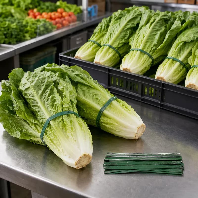 Romaine Lettuce Twist Tie 18X0.375 IN Metal Paper 300/Pack