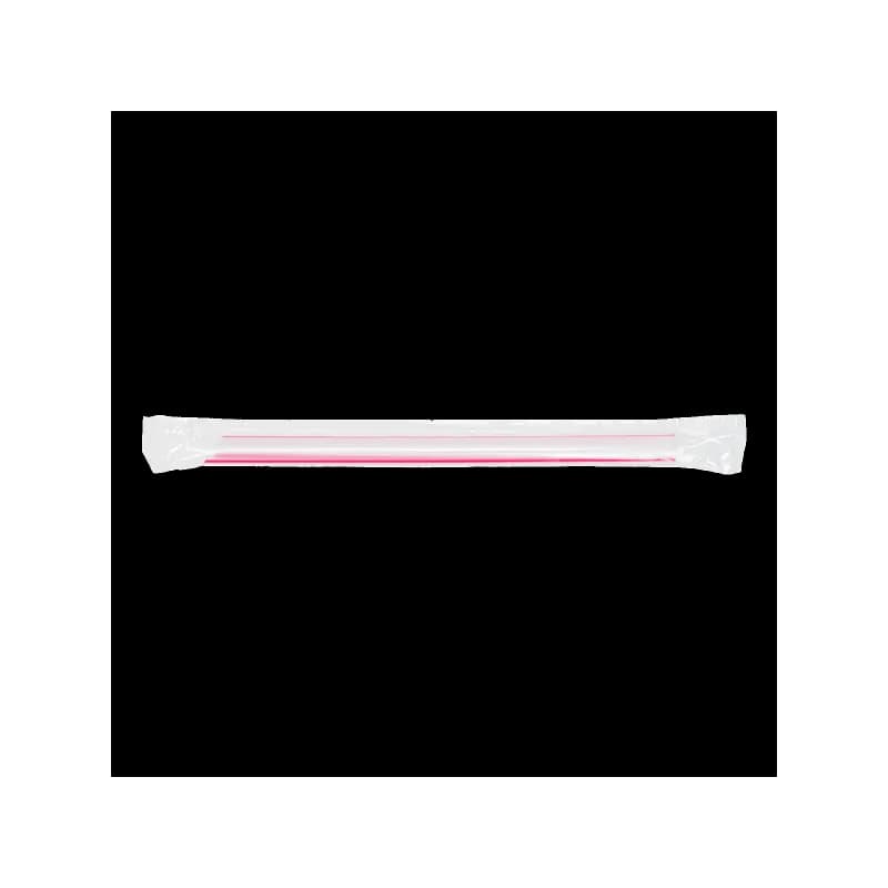 Colossal & Boba Straw 7.5 IN Assorted Neon Wrapped 2000/Case