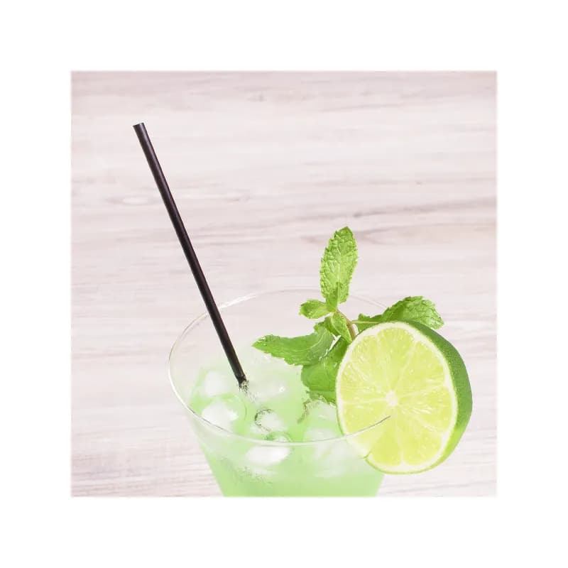 Karat® Stirrer Straw 7.5 IN Black Unwrapped 5000/Case