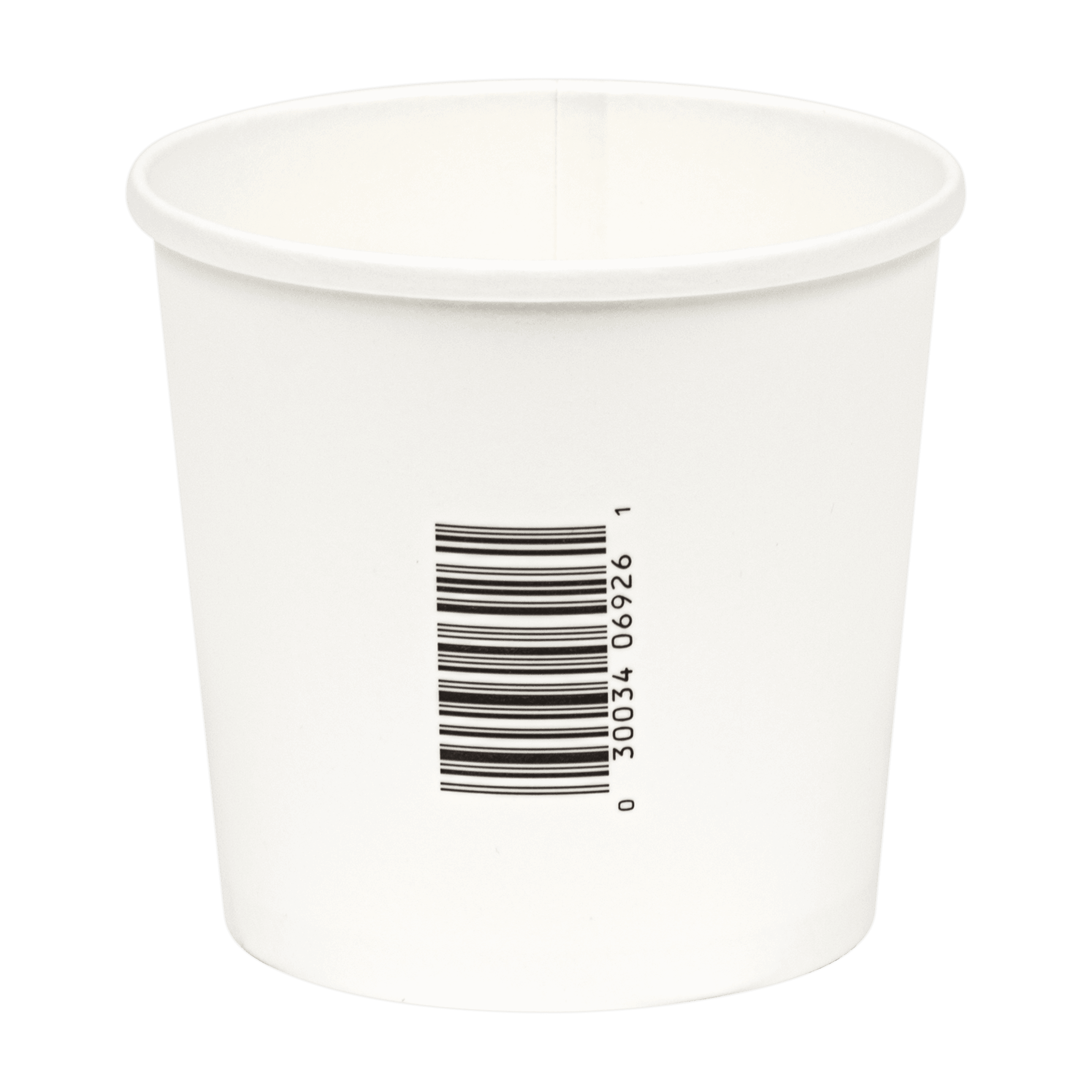 Soup Food Container 24 OZ Paperboard White With Barcode Leak Resistant 500/Case