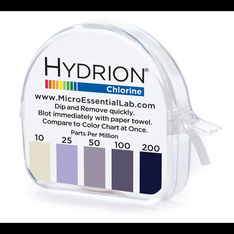 Chlorine Test Strips Kit 10-200 PPM 10 Count/Box