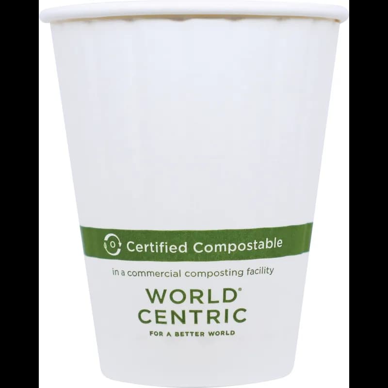 Cup 8 FLOZ PLA White Double Wall 1000/Case