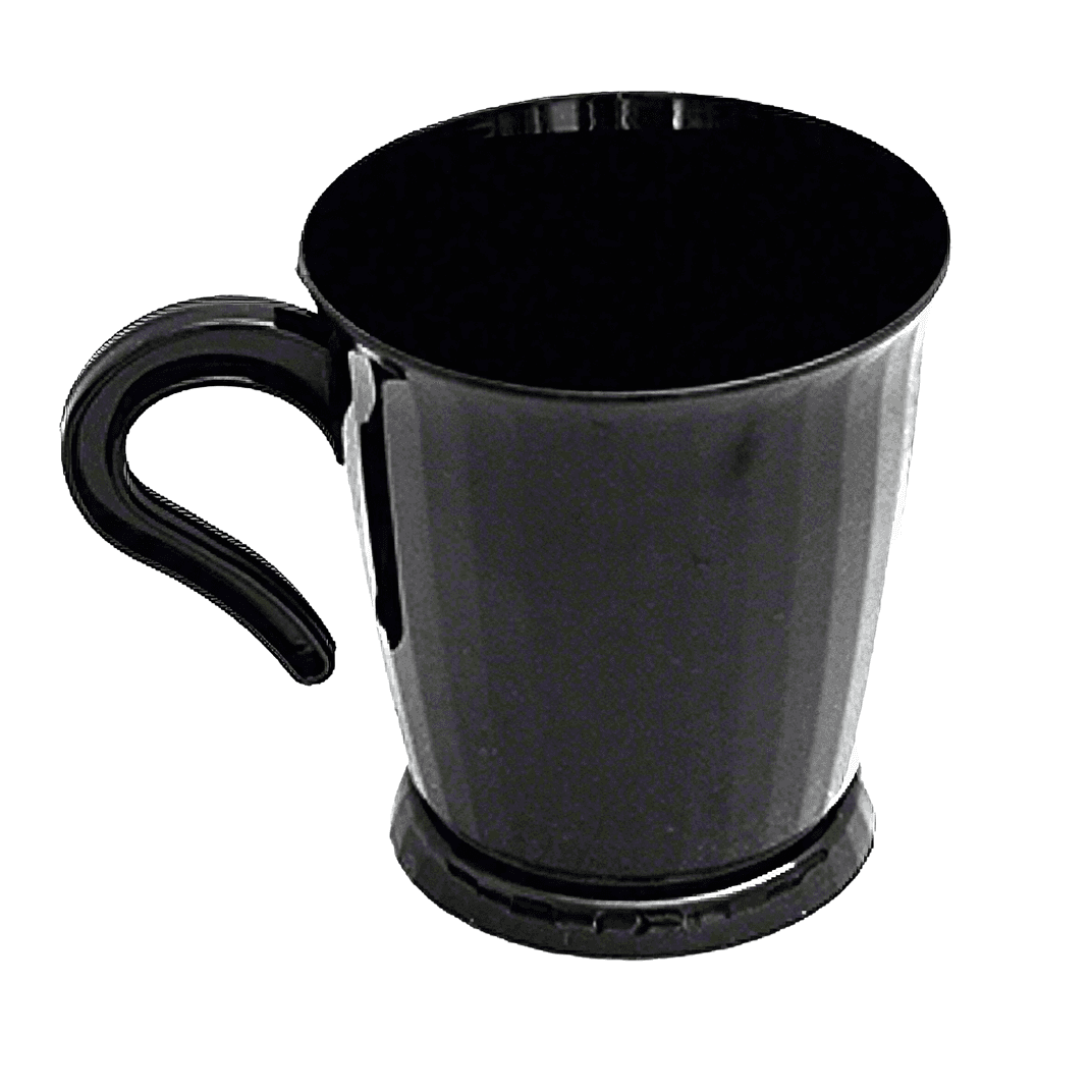 Cup Mug 8 FLOZ Plastic Black 240/Pack