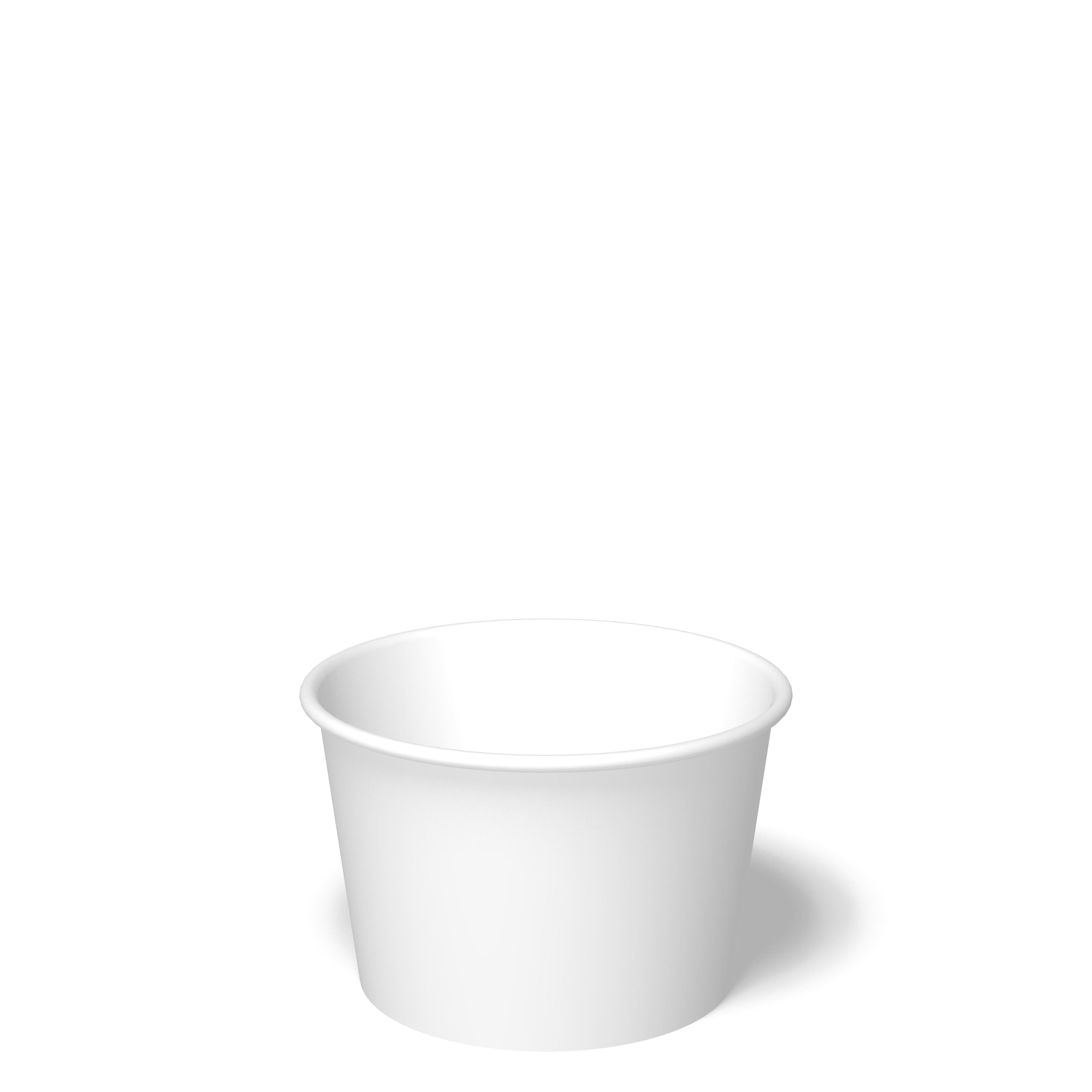Food Container Base & Lid Combo 12 OZ Paper Carte Blanc 250/Case