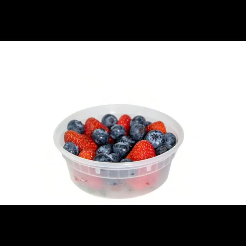 Deli Container Base & Lid Combo 8 OZ Plastic 250/Case
