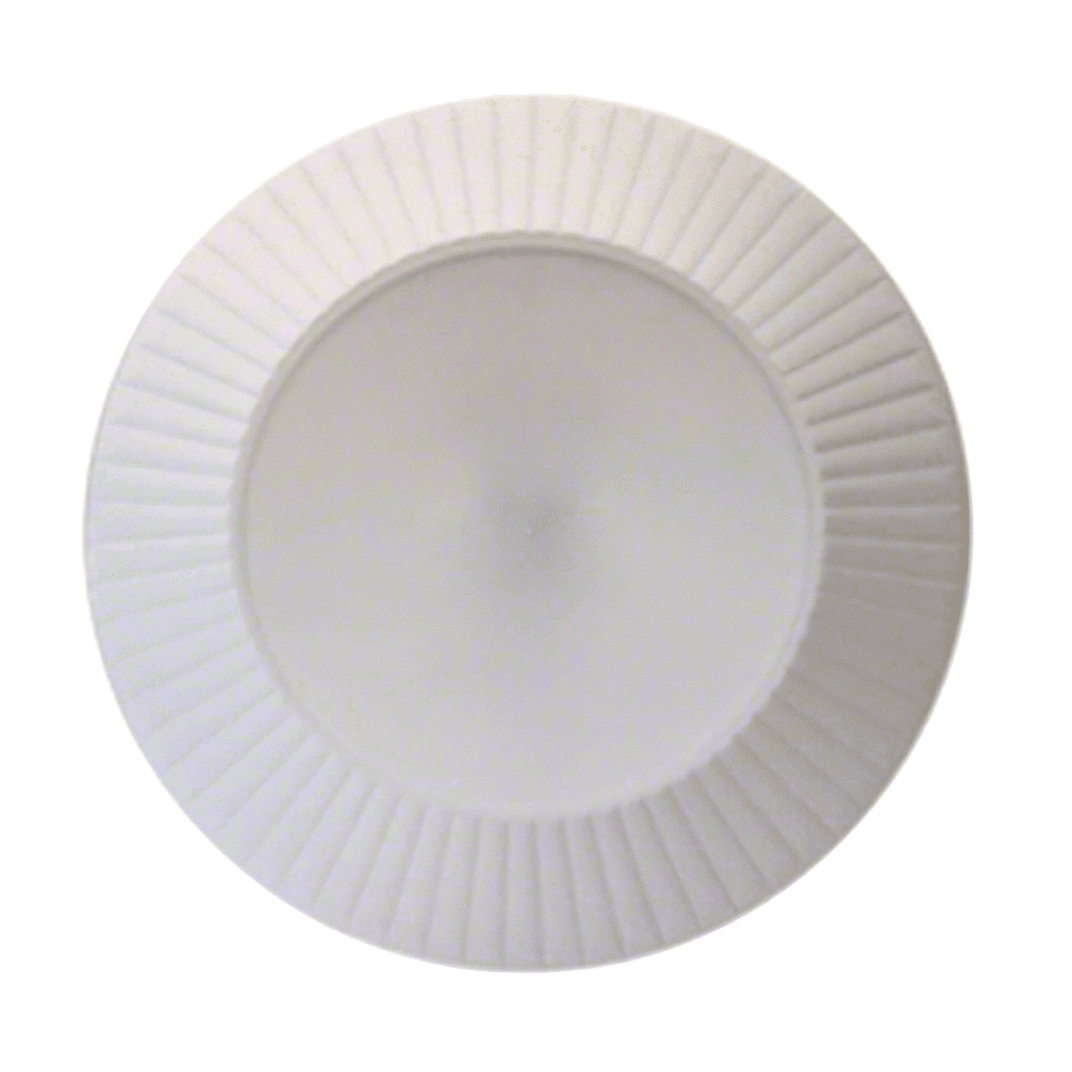 Plate 9 IN Plastic White 12 Count/Pack 18 Packs/Case 216 Count/Case