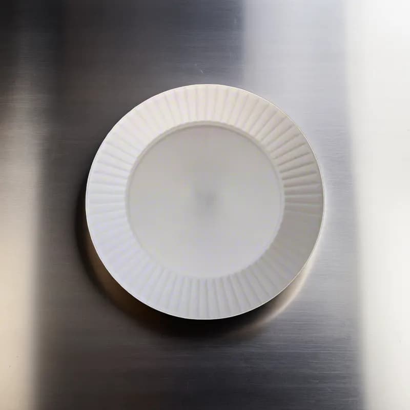 Plate 9 IN Plastic White 12 Count/Pack 18 Packs/Case 216 Count/Case