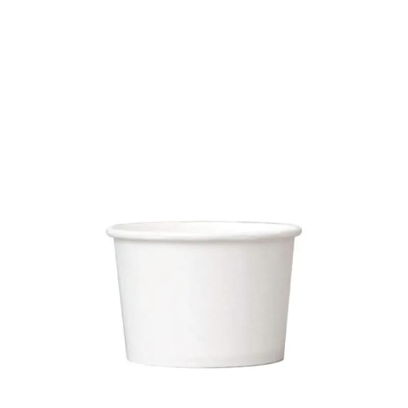 Food Container Base 8 OZ White Heavy Duty 1000/Case