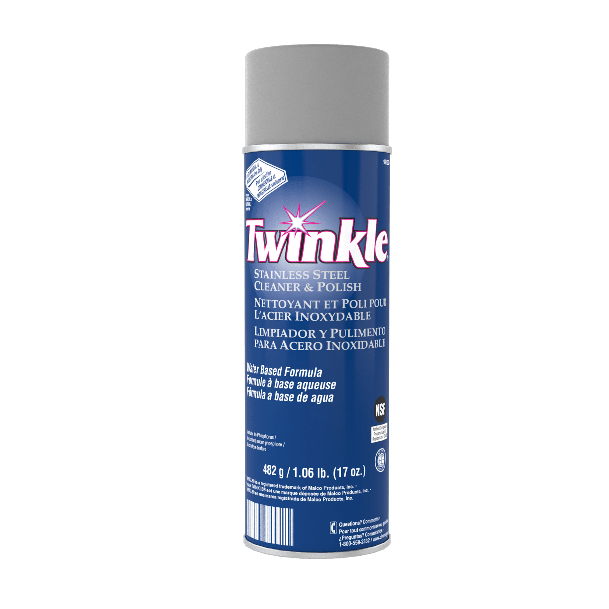 Malco Twinkle® Stainless Steel Cleaner & Polish 17 OZ Aerosol RTU 1/Each