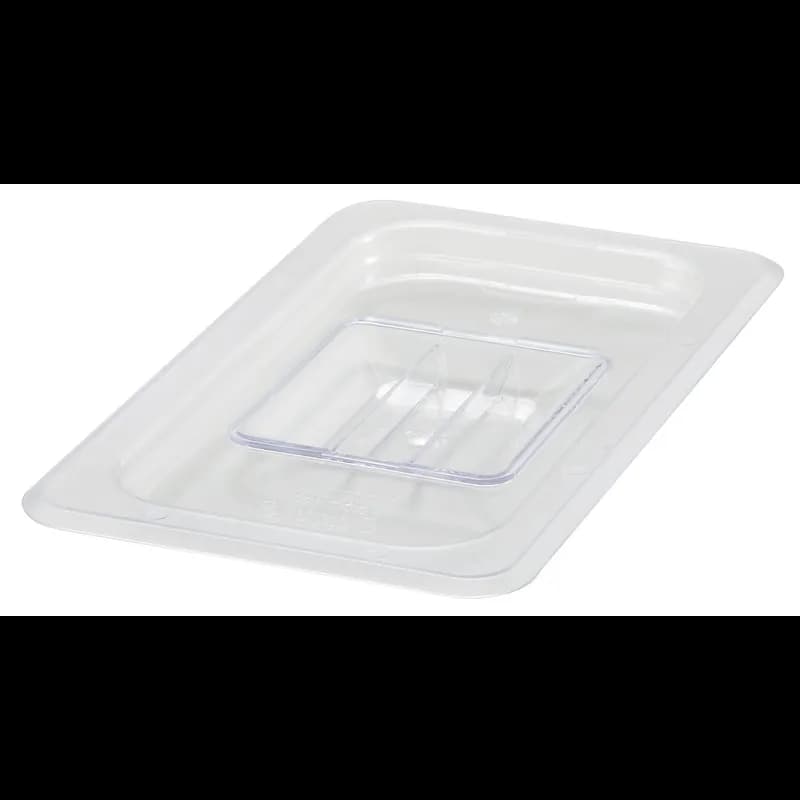 Food Pan Cover 1/4 Size 10.4375X6.375X1 IN Rectangle Plastic PC 72 Packs/Case