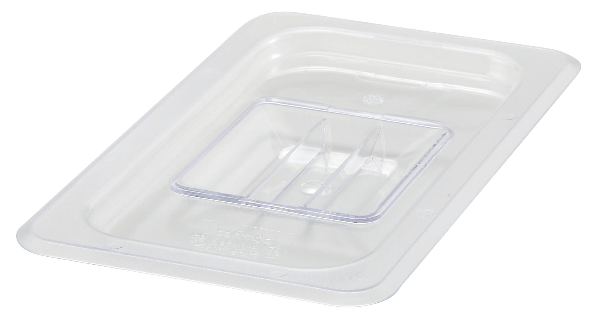 Food Pan Cover 1/4 Size 10.4375X6.375X1 IN Rectangle Plastic PC 72 Packs/Case