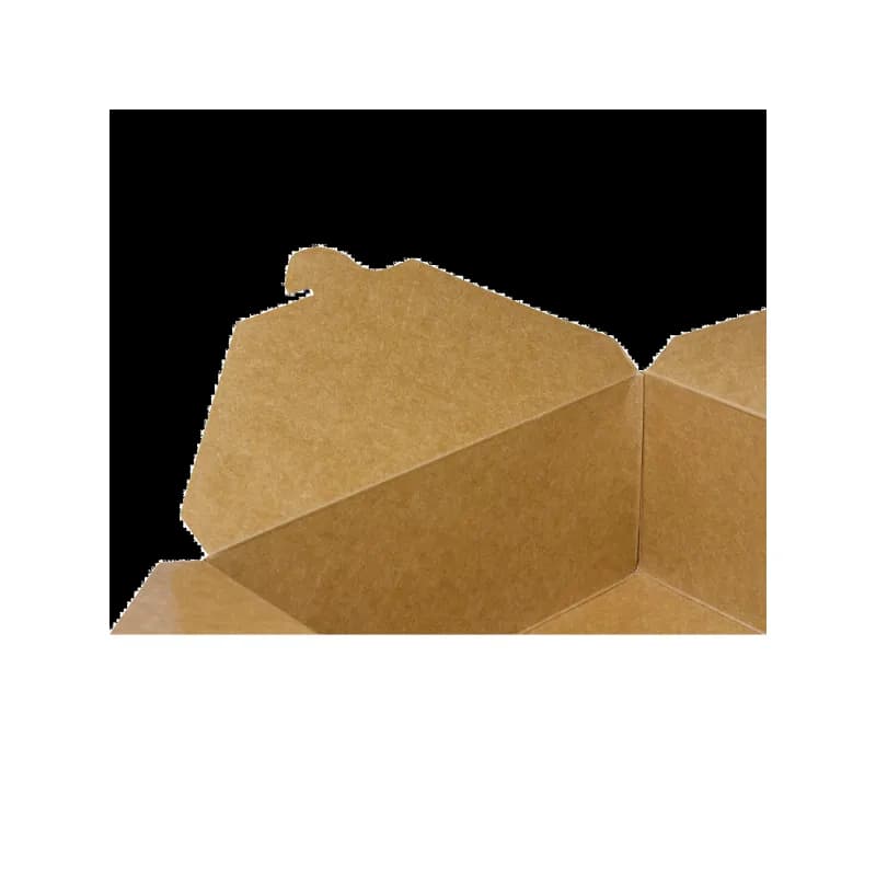 Karat® #4 Take-Out Box Fold-Top Kraft 160/Case