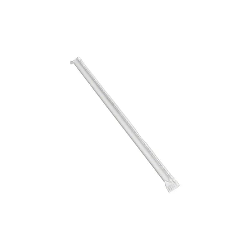 Enviroware Jumbo Straw 7.75 IN Clear Wrapped 2000/Case