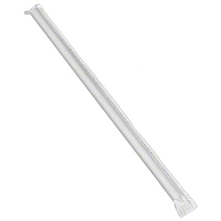 Enviroware Jumbo Straw 7.75 IN Clear Wrapped 2000/Case