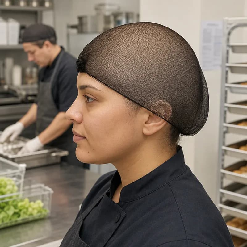 Hairnet 20 IN Black Nylon 144 Count/Pack 10 Packs/Case 1440 Count/Case