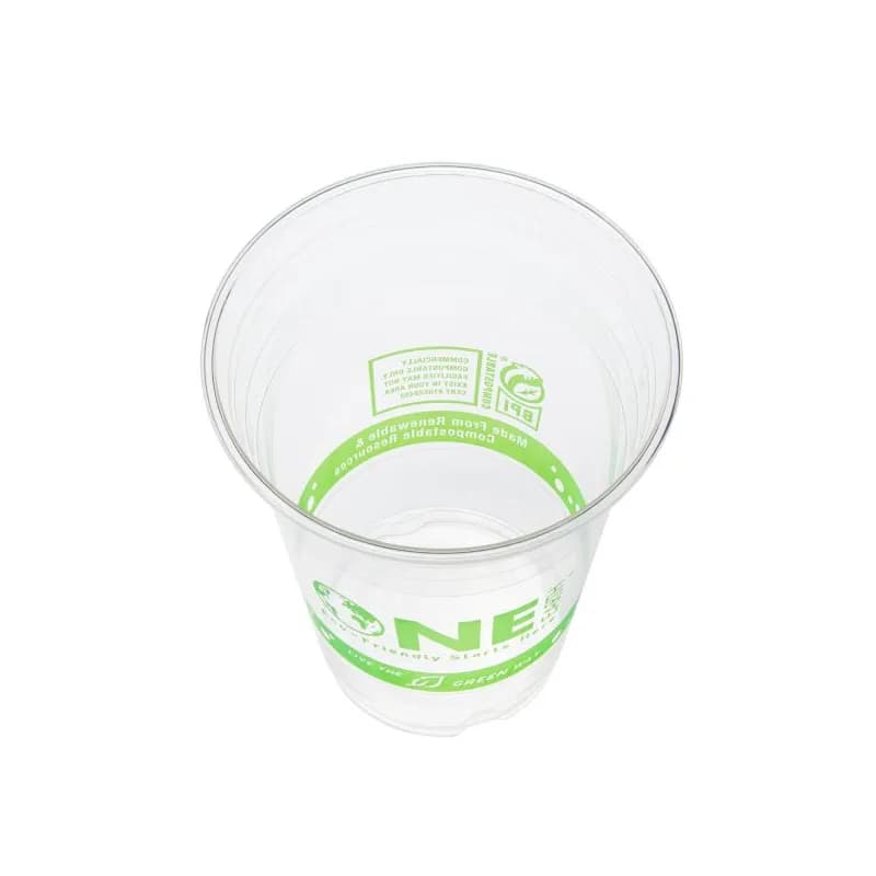 Cup 16 FLOZ PLA Green Stripe 1000/Case