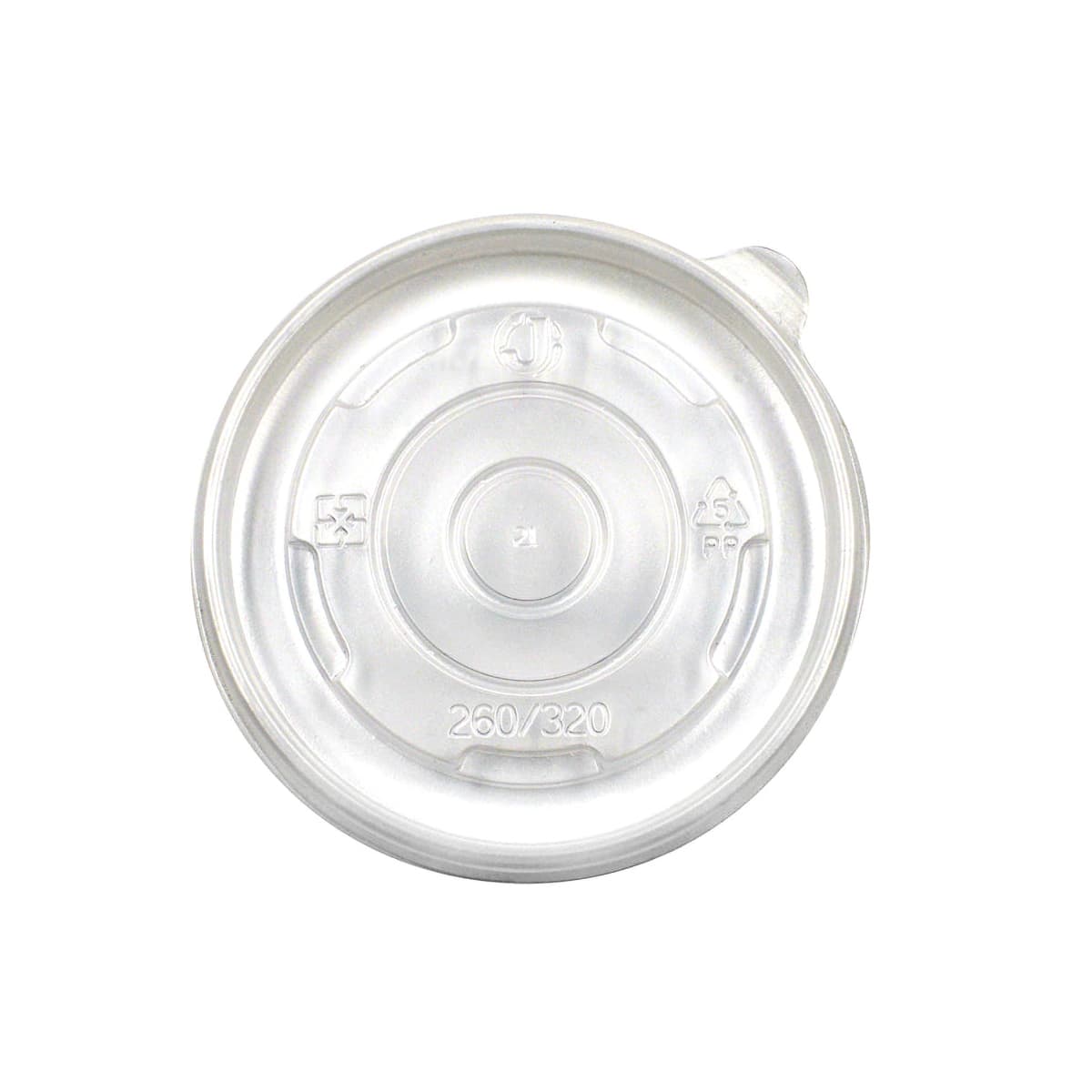 Lid PP Clear For 8 FLOZ Cup Vented 1000/Case