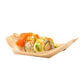 Food Tray 6.8 IN Wood Boat 500/Case