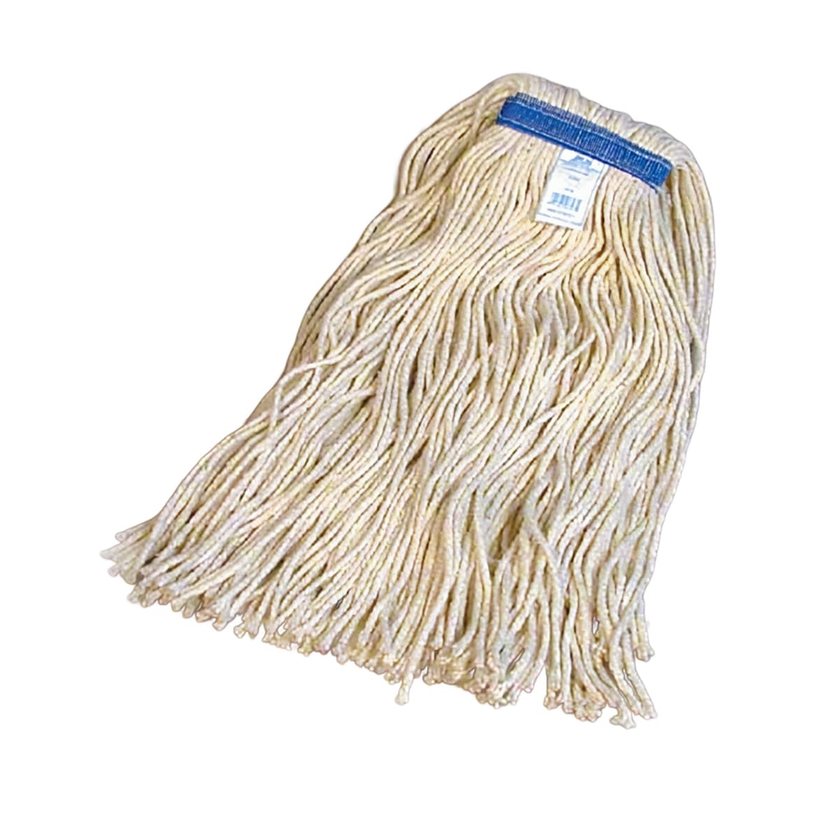 Mop Head #24 White Cotton 4PLY Cut End 1.25IN Narrow Headband 12 Count/Pack 1 Packs/Case