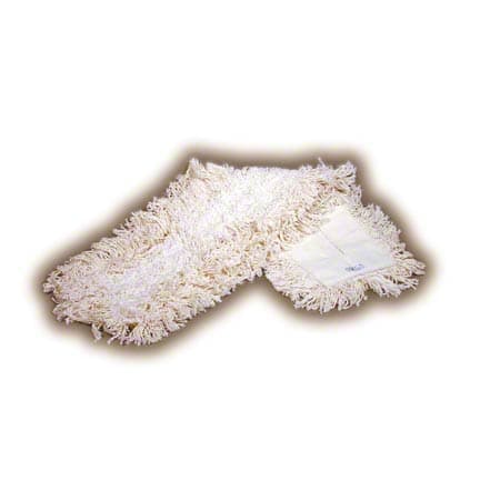 STARDUST Dust Mop Head 24X5 IN White Cotton Synthetic Blend 12 Count/Pack 1 Packs/Case