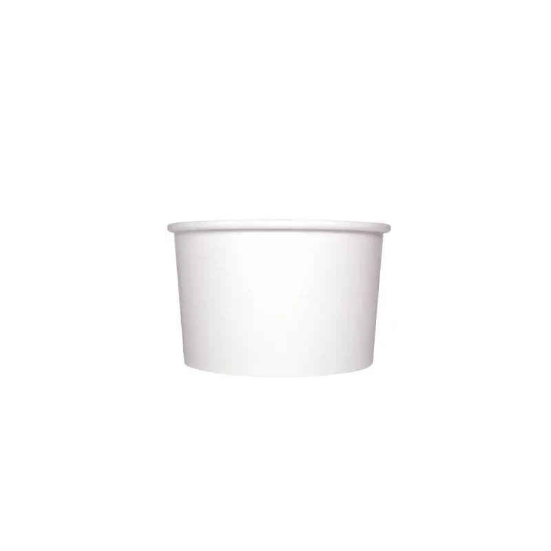Karat® Food Container Base 20 FLOZ Double Wall Poly-Coated Paper White Poly Coated Inside 600/Case
