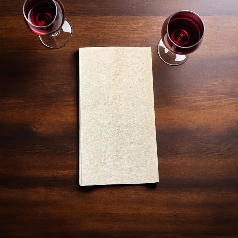 Linen-Like® Dinner Napkins 12X17 IN Natural Kraft 1/6 Fold Elite 900/Case