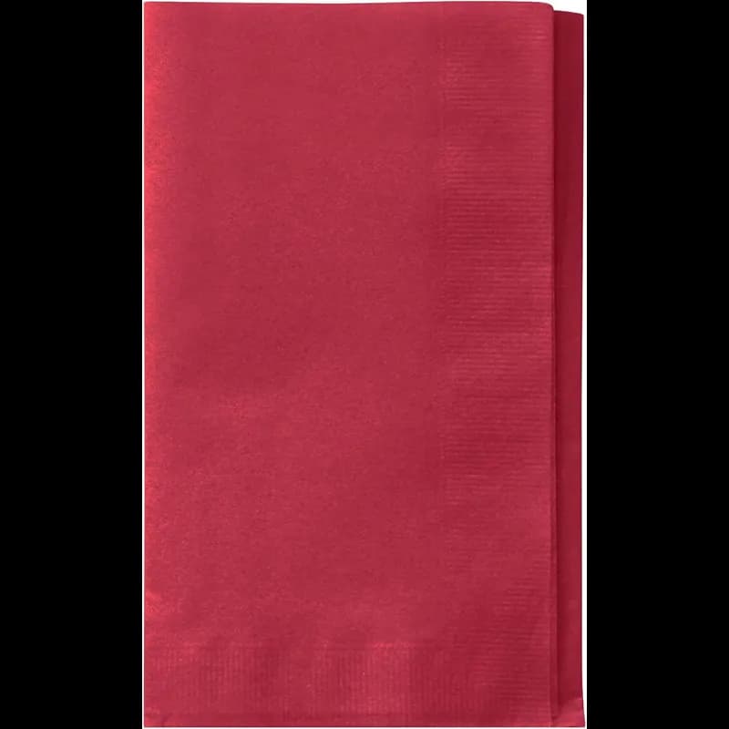Dinner Napkins 15X17 IN Maroon 2PLY 1/8 Fold 1000/Case