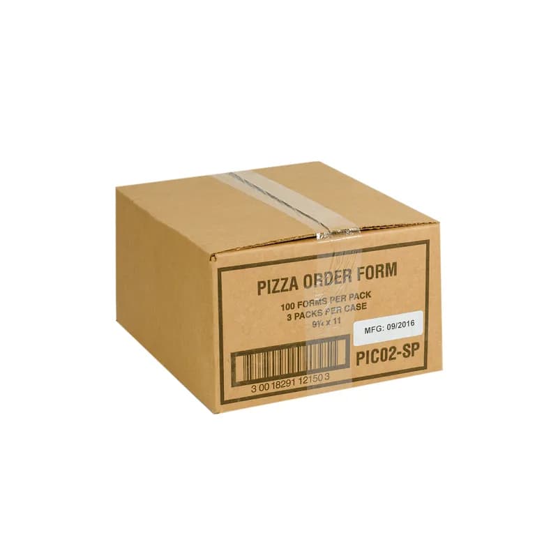 Pizza Delivery Form 9.25X11 IN Paper White 4-Part Large Shrink Wrapped 3000/Case