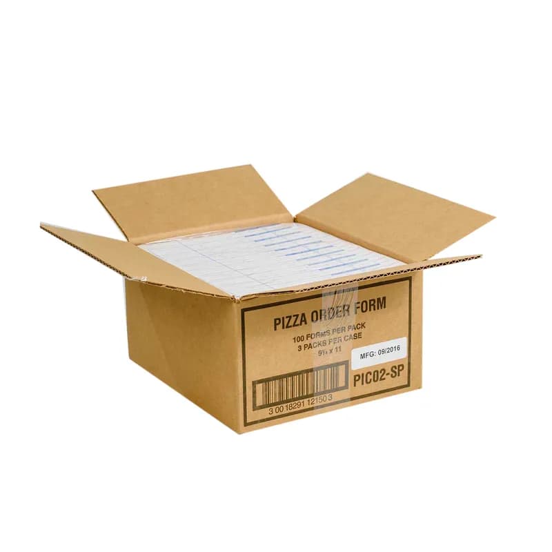 Pizza Delivery Form 9.25X11 IN Paper White 4-Part Large Shrink Wrapped 3000/Case