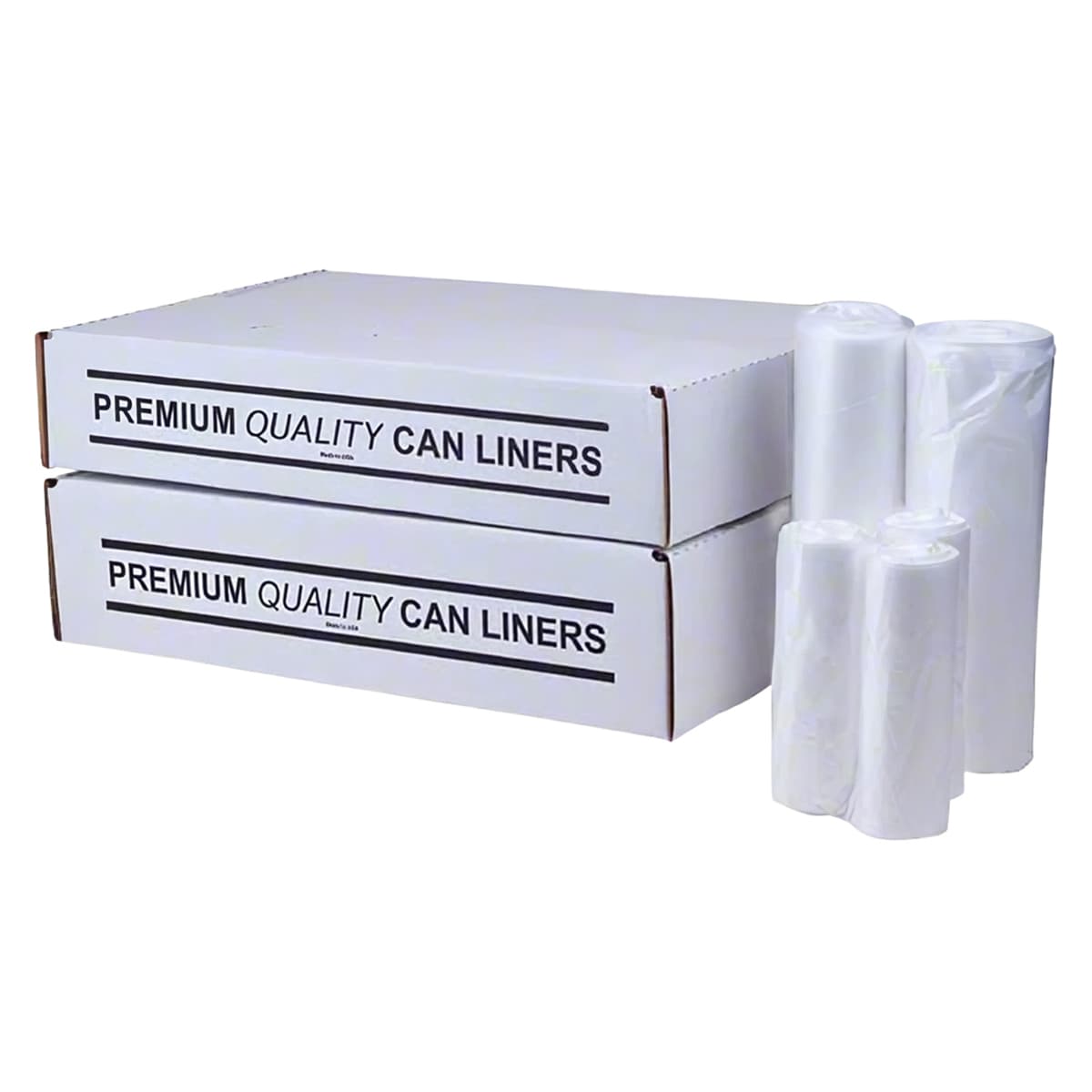 Liner 40X46 IN 45 GAL Clear LDPE 1.5MIL Flat Pack 250/Case
