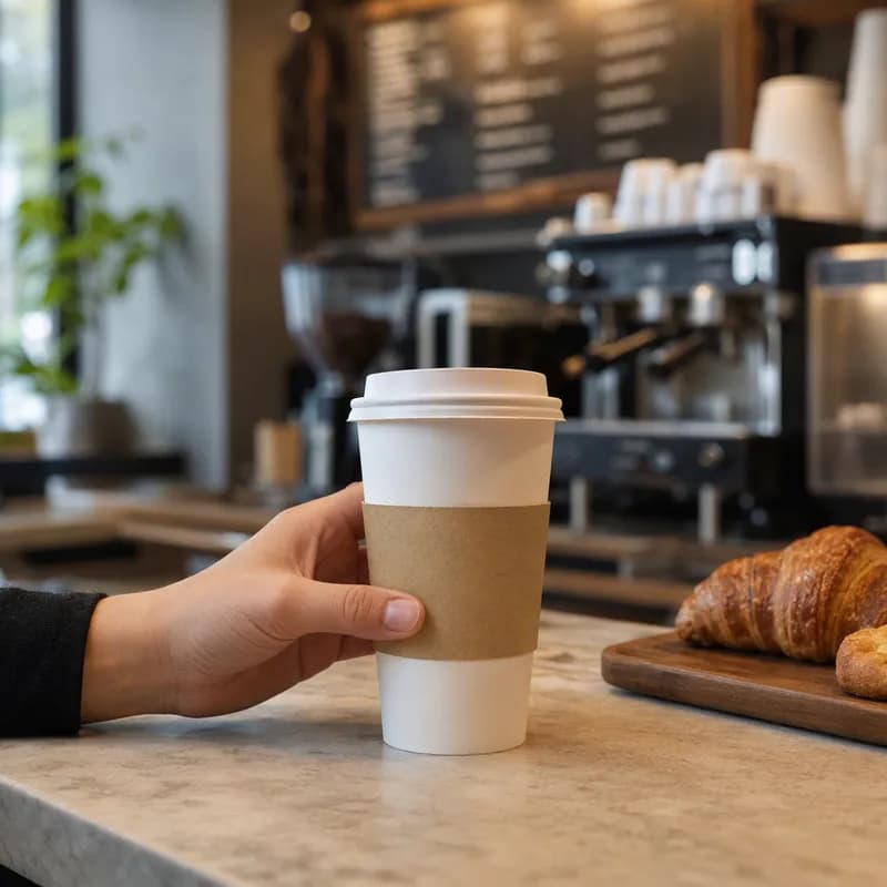 Cup Sleeve Kraft For 12-20 OZ 500/Case