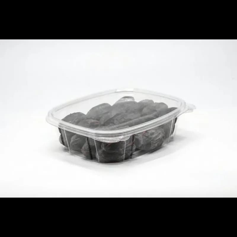Deli Container Hinged With Flat Lid 24 OZ RPET Clear 100 Count/Pack 2 Packs/Case 200 Count/Case