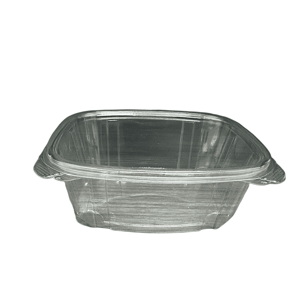 Deli Container Hinged With Flat Lid 32 OZ RPET Clear 200/Case