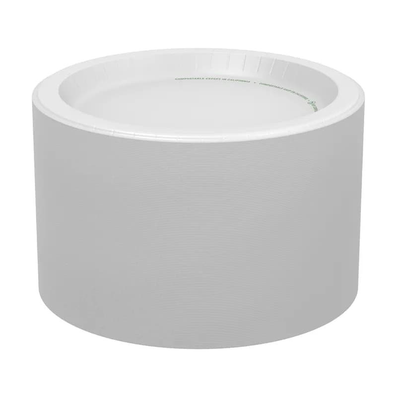 Dixie® Ultra Plate 10.25 IN Paper White Round 125 Count/Pack 4 Packs/Case 500 Count/Case