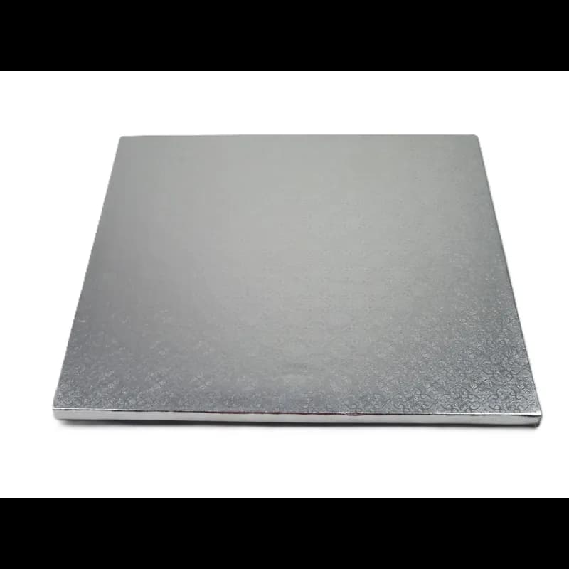 Cake Drum 8X0.5 IN Silver Square B/C-Flute 12/Case