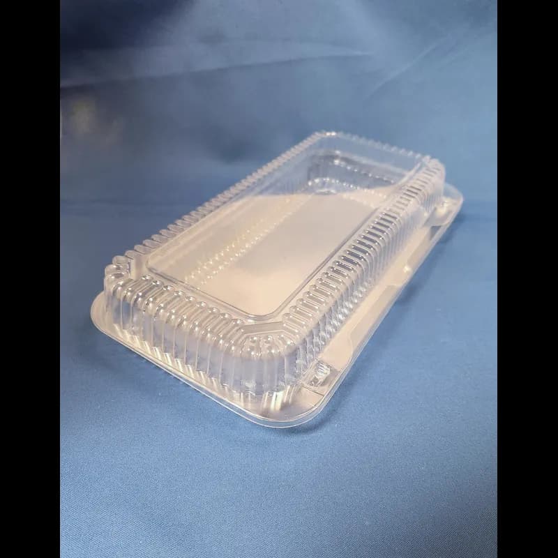 Danish Hinged Container With Dome Lid Large (LG) 13.4X6.75X2.63 IN OPS Clear Rectangle 250/Case