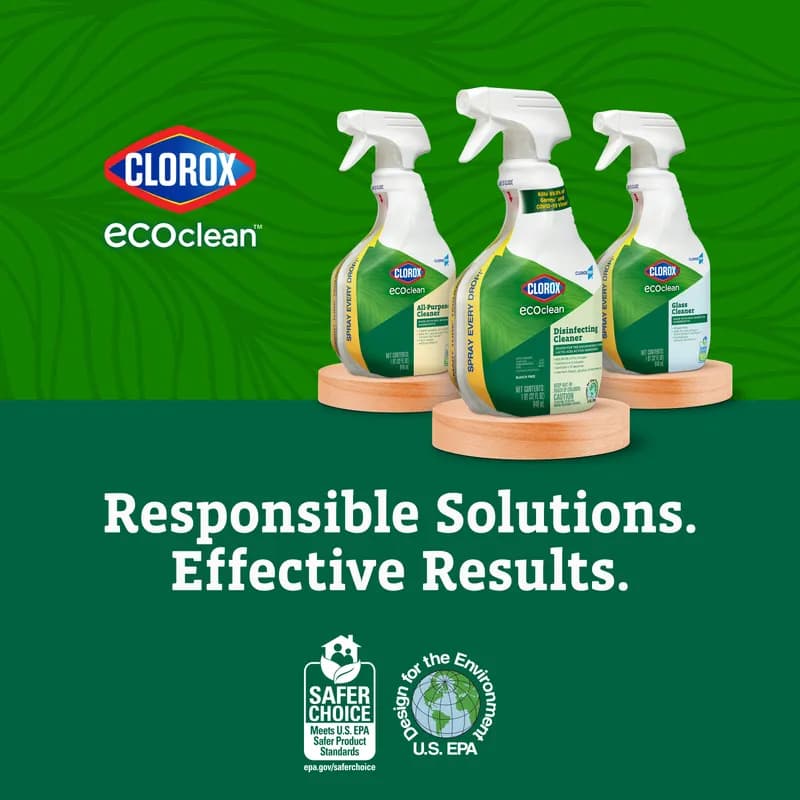 Clorox® EcoClean™ Glass Cleaner 1 QT RTU Liquid 9/Case