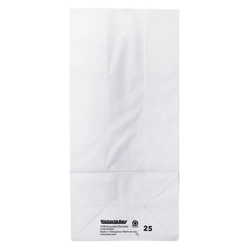 Victoria Bay Bag 8.27X5.25X17.72 IN Paper #25 White 500/Bundle
